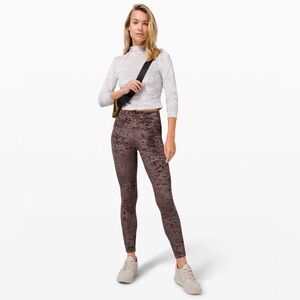 Lululemon Wunder Lounge High Rise Leggings Crushed Velvet